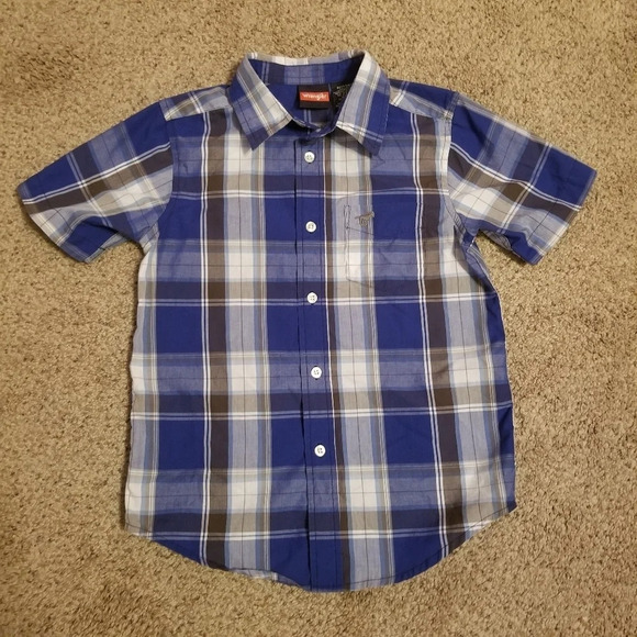 Wrangler Boy's Button Down Shirt 6-7 - Picture 1 of 5